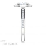 Oval Shaped Forever One Moissanite Engagement Ring #GTJ1111-oval-fo-w
