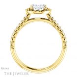 Oval Shaped Forever One Moissanite Engagement Ring #GTJ1111-oval-fo-y 2 Oval Shaped Forever One Moissanite Engagement Ring #GTJ1111-oval-fo-y