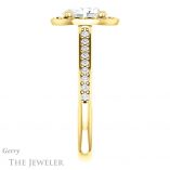 Oval Shaped Forever One Moissanite Engagement Ring #GTJ1111-oval-fo-y 3 Oval Shaped Forever One Moissanite Engagement Ring #GTJ1111-oval-fo-y