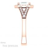 Emerald Cut Forever Brilliant Moissanite Engagement Ring #GTJ1112-emerald-fb-r