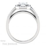 Emerald Cut Forever Brilliant Moissanite Engagement Ring #GTJ1112-emerald-fb-w