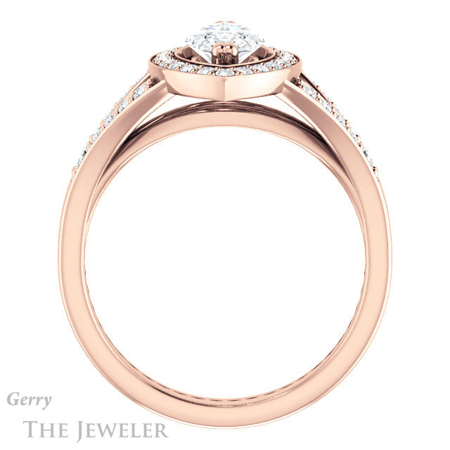 Marquise Cut Forever Brilliant Moissanite Engagement Ring #GTJ1112-marquise-fb-r
