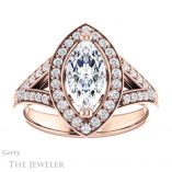 Marquise Cut Forever Brilliant Moissanite Engagement Ring #GTJ1112-marquise-fb-r