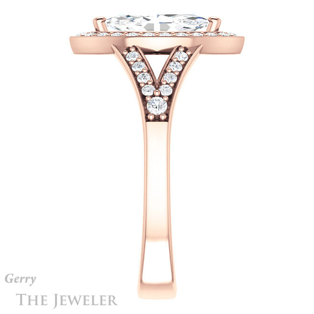 Marquise Cut Forever Brilliant Moissanite Engagement Ring #GTJ1112-marquise-fb-r