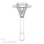 Oval Shaped Forever One Moissanite Engagement Ring #GTJ1112-oval-fo-w 3 Oval Shaped Forever One Moissanite Engagement Ring #GTJ1112-oval-fo-w