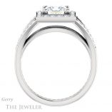 Princess Cut Forever One Moissanite Engagement Ring #GTJ1112-square-fo-w 2 Princess Cut Forever One Moissanite Engagement Ring #GTJ1112-square-fo-w