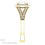 Princess Cut Forever One Moissanite Engagement Ring #GTJ1112-square-fo-y