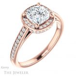 Cushion Cut Forever One Moissanite Engagement Ring #GTJ1120-cushion-fo-r 4 Cushion Cut Forever One Moissanite Engagement Ring #GTJ1120-cushion-fo-r