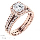 Cushion Cut Forever One Moissanite Engagement Ring #GTJ1120-cushion-fo-r 6 Cushion Cut Forever One Moissanite Engagement Ring #GTJ1120-cushion-fo-r