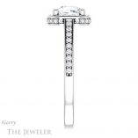 Cushion Cut Forever One Moissanite Engagement Ring #GTJ1120-cushion-fo-w