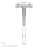 Emerald Cut Forever Brilliant Moissanite Engagement Ring #GTJ1120-emerald-fb-w
