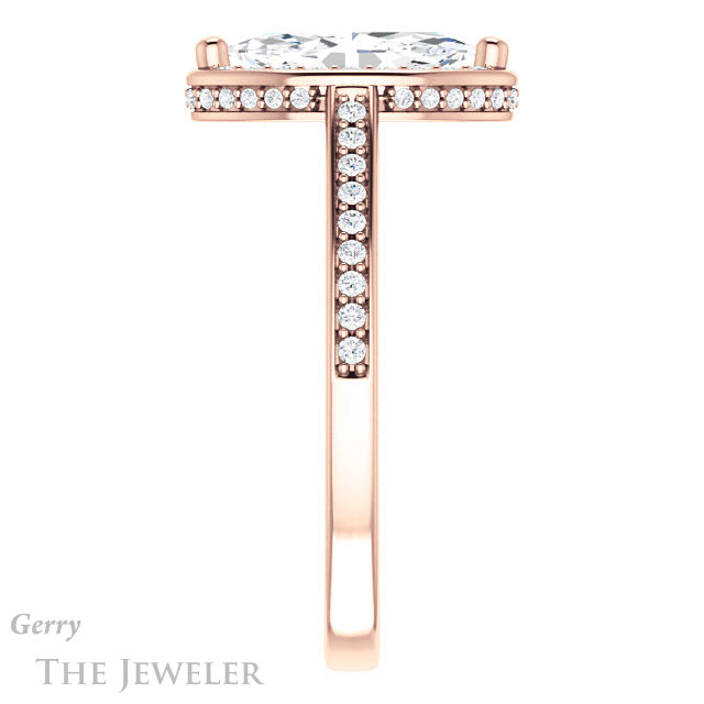 Marquise Cut Forever Brilliant Moissanite Engagement Ring #GTJ1120-marquise-fb-r