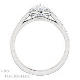 Marquise Cut Forever Brilliant Moissanite Engagement Ring #GTJ1120-marquise-fb-w