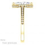 Marquise Cut Forever Brilliant Moissanite Engagement Ring #GTJ1120-marquise-fb-y