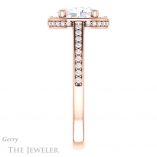 Oval Shaped Forever One Moissanite Engagement Ring #GTJ1120-oval-fo-r