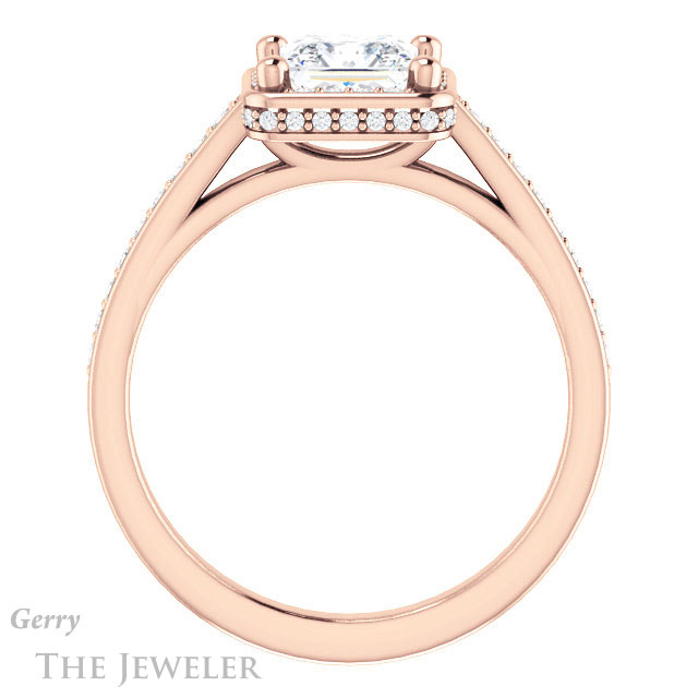 Princess Cut Forever One Moissanite Engagement Ring #GTJ1120-square-fo-r