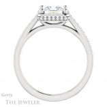 Princess Cut Forever One Moissanite Engagement Ring #GTJ1120-square-fo-w