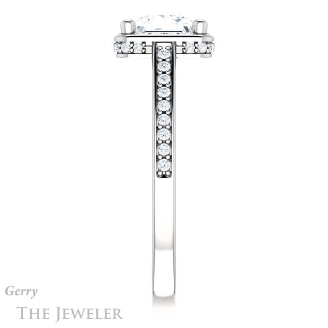 Princess Cut Forever One Moissanite Engagement Ring #GTJ1120-square-fo-w