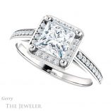 Princess Cut Forever One Moissanite Engagement Ring #GTJ1120-square-fo-w