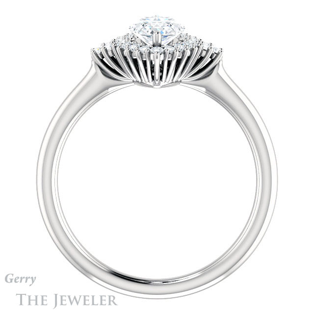 Marquise Cut Forever Brilliant Moissanite Engagement Ring #GTJ1122-marquise-fb-w