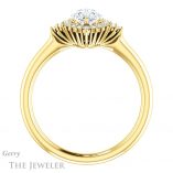 Marquise Cut Forever Brilliant Moissanite Engagement Ring #GTJ1122-marquise-fb-y