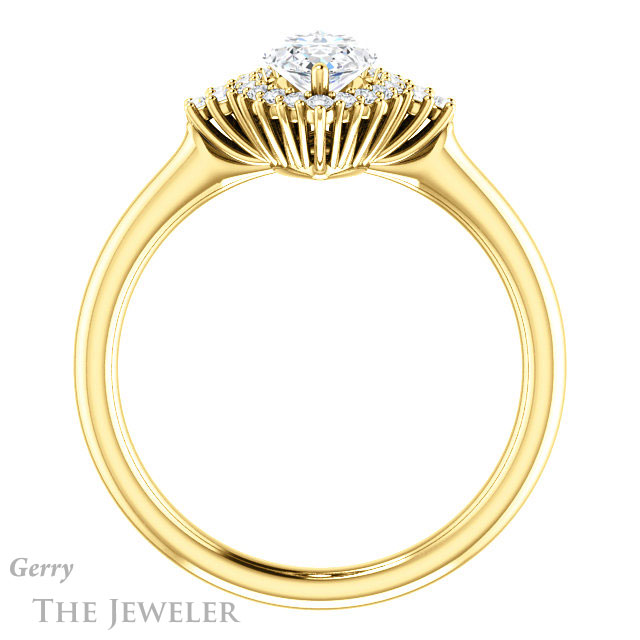 Marquise Cut Forever Brilliant Moissanite Engagement Ring #GTJ1122-marquise-fb-y