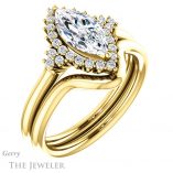 Marquise Cut Forever Brilliant Moissanite Engagement Ring #GTJ1122-marquise-fb-y
