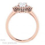 Oval Shaped Forever One Moissanite Engagement Ring #GTJ1122-oval-fo-r