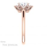 Oval Shaped Forever One Moissanite Engagement Ring #GTJ1122-oval-fo-r