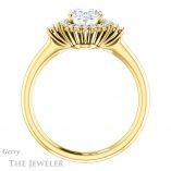 Oval Shaped Forever One Moissanite Engagement Ring #GTJ1122-oval-fo-y 2 Oval Shaped Forever One Moissanite Engagement Ring #GTJ1122-oval-fo-y