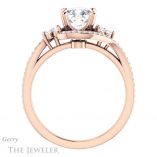 Cushion Cut Forever One Moissanite Engagement Ring #GTJ1124-cushion-fo-r