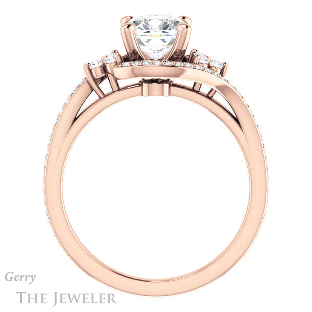 Cushion Cut Forever One Moissanite Engagement Ring #GTJ1124-cushion-fo-r
