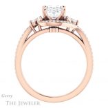 Oval Shaped Forever One Moissanite Engagement Ring #GTJ1124-oval-fo-r