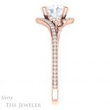 Oval Shaped Forever One Moissanite Engagement Ring #GTJ1124-oval-fo-r