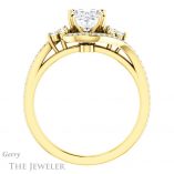 Oval Shaped Forever One Moissanite Engagement Ring #GTJ1124-oval-fo-y 2 Oval Shaped Forever One Moissanite Engagement Ring #GTJ1124-oval-fo-y