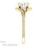 Oval Shaped Forever One Moissanite Engagement Ring #GTJ1124-oval-fo-y 3 Oval Shaped Forever One Moissanite Engagement Ring #GTJ1124-oval-fo-y