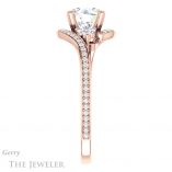 Round Cut Forever One Moissanite Engagement Ring #GTJ1124-round-fo-r 3 Round Cut Forever One Moissanite Engagement Ring #GTJ1124-round-fo-r