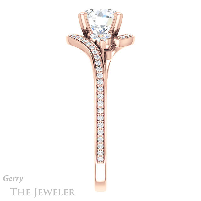 Round Cut Forever One Moissanite Engagement Ring #GTJ1124-round-fo-r 3 Round Cut Forever One Moissanite Engagement Ring #GTJ1124-round-fo-r