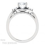 Round Cut Forever One Moissanite Engagement Ring #GTJ1124-round-fo-w 2 Round Cut Forever One Moissanite Engagement Ring #GTJ1124-round-fo-w