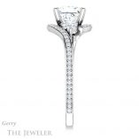 Princess Cut Forever One Moissanite Engagement Ring #GTJ1124-square-fo-w