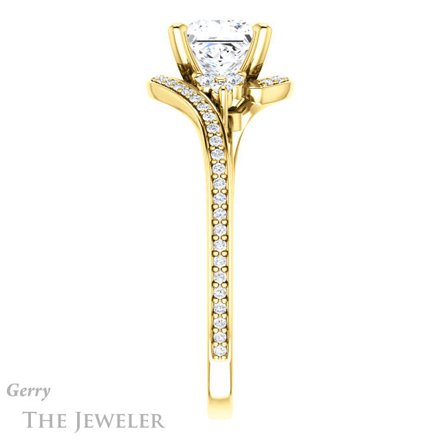 Princess Cut Forever One Moissanite Engagement Ring #GTJ1124-square-fo-y 3 Princess Cut Forever One Moissanite Engagement Ring #GTJ1124-square-fo-y
