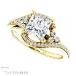 Princess Cut Forever One Moissanite Engagement Ring #GTJ1124-square-fo-y 5 Princess Cut Forever One Moissanite Engagement Ring #GTJ1124-square-fo-y