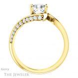 Cushion Cut Forever One Moissanite Engagement Ring #GTJ1125-cushion-fo-y 2 Cushion Cut Forever One Moissanite Engagement Ring #GTJ1125-cushion-fo-y