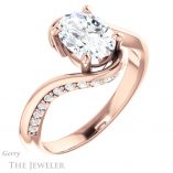 Oval Shaped Forever One Moissanite Engagement Ring #GTJ1125-oval-fo-r 4 Oval Shaped Forever One Moissanite Engagement Ring #GTJ1125-oval-fo-r