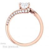 Oval Shaped Forever One Moissanite Engagement Ring #GTJ1125-oval-fo-r 2 Oval Shaped Forever One Moissanite Engagement Ring #GTJ1125-oval-fo-r