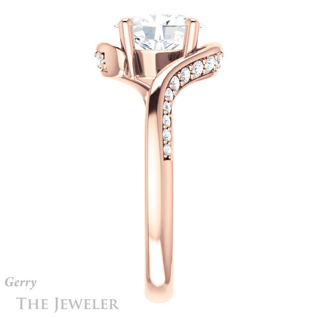 Oval Shaped Forever One Moissanite Engagement Ring #GTJ1125-oval-fo-r 3 Oval Shaped Forever One Moissanite Engagement Ring #GTJ1125-oval-fo-r