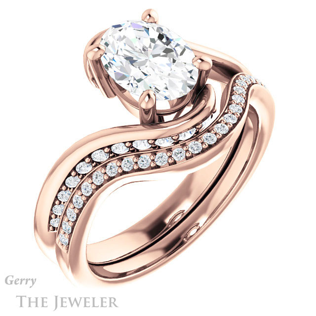 Oval Shaped Forever One Moissanite Engagement Ring #GTJ1125-oval-fo-r 6 Oval Shaped Forever One Moissanite Engagement Ring #GTJ1125-oval-fo-r