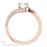Round Cut Forever One Moissanite Engagement Ring #GTJ1125-round-fo-r 2 Round Cut Forever One Moissanite Engagement Ring #GTJ1125-round-fo-r