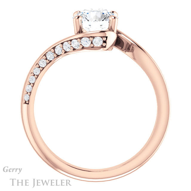 Round Cut Forever One Moissanite Engagement Ring #GTJ1125-round-fo-r 2 Round Cut Forever One Moissanite Engagement Ring #GTJ1125-round-fo-r