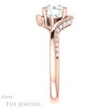 Round Cut Forever One Moissanite Engagement Ring #GTJ1125-round-fo-r 3 Round Cut Forever One Moissanite Engagement Ring #GTJ1125-round-fo-r